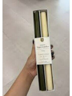 4 Pack Candles Threshold Studio McGee Unscented 10-Inch Hexagon Taper